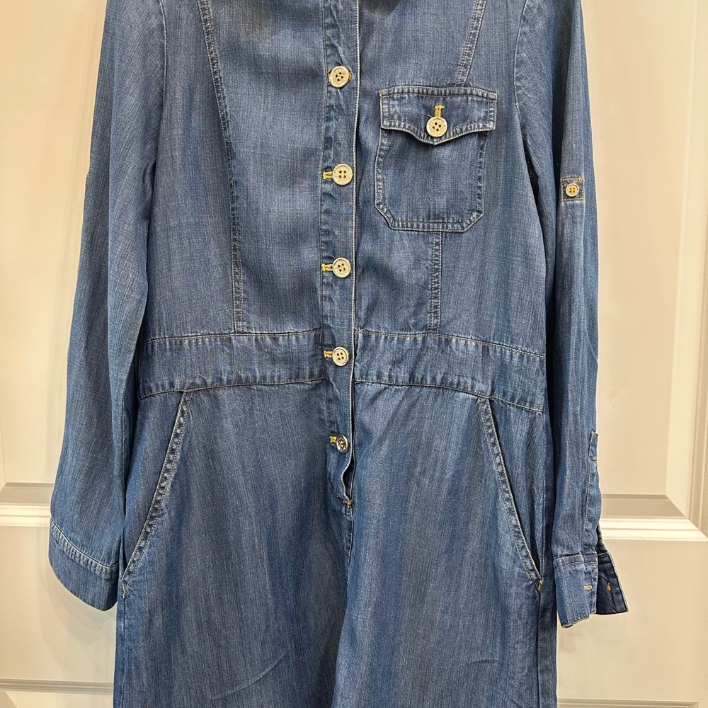 Tommy Hilfiger Women's Blue Denim Dress